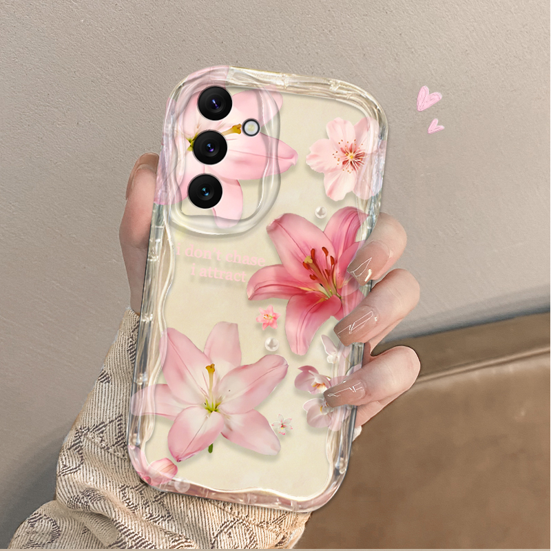 아름다운 핑크 백합 패턴 휴대폰 케이스 (삼성 갤럭시  - Samsung Galaxy A55 리뷰 및 가격