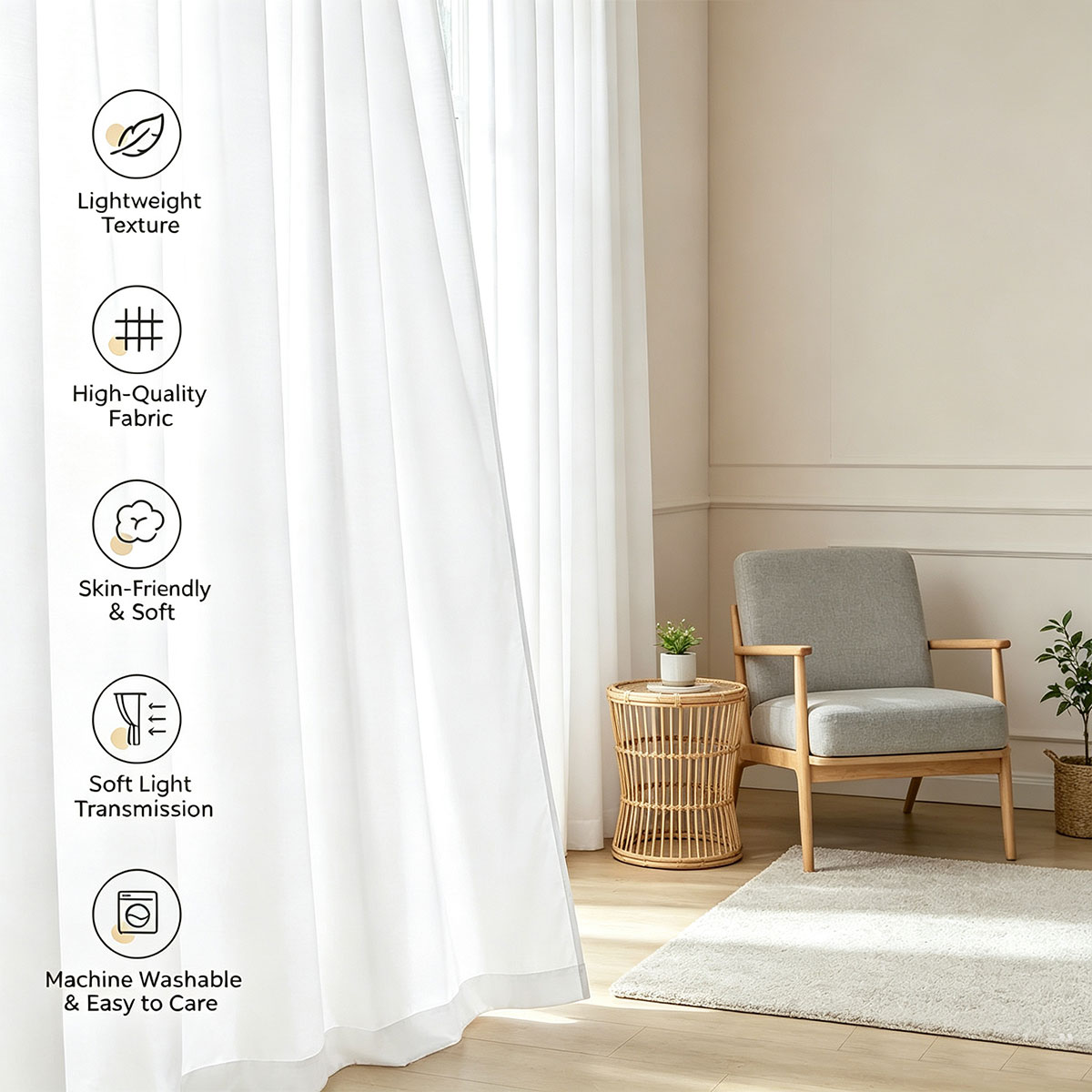 2팩 솔리드 화이트 로드 포켓 시어 커튼, 라이트 필터 - Privacy Filter 2Pack 리뷰 및 가격
