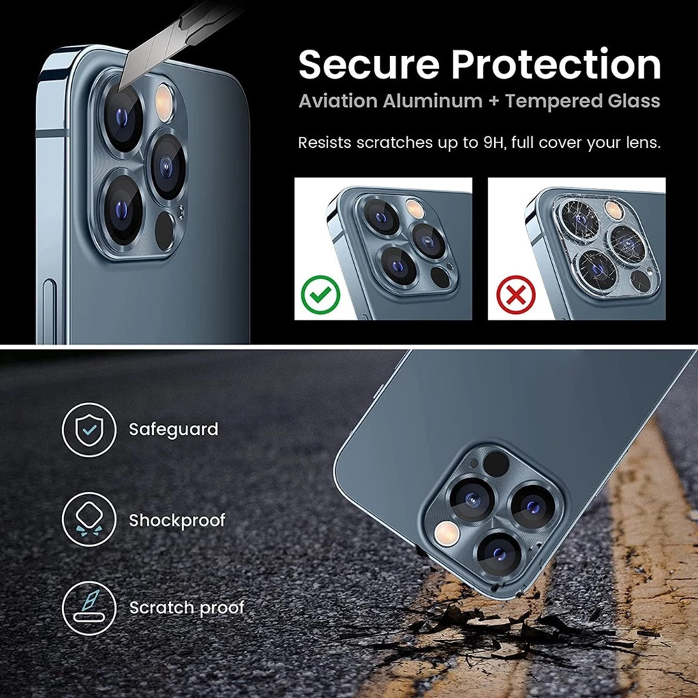 5개입 9H 강화유리 메탈 카메라 렌즈 보호필름, 아이 - Tempered Glass Screen 9H 리뷰 및 가격