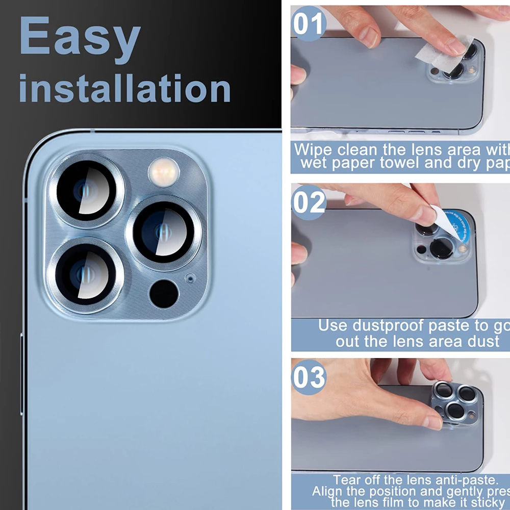 5개입 9H 강화유리 메탈 카메라 렌즈 보호필름, 아이 - Tempered Glass Screen 9H 리뷰 및 가격