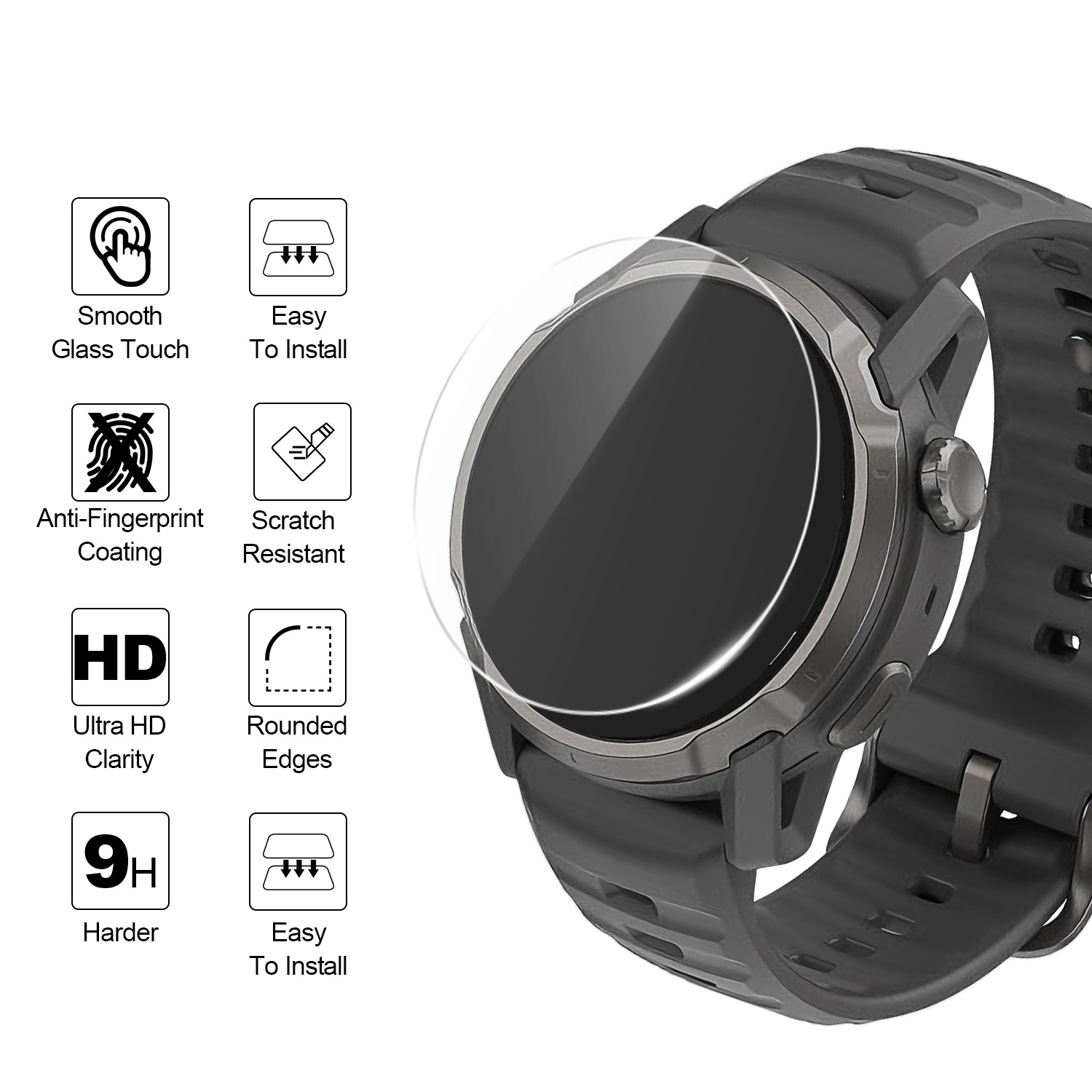코로스 에이펙스 4 2 프로 42mm 46mm 페이스  - Tempered Glass Screen 9H 리뷰 및 가격