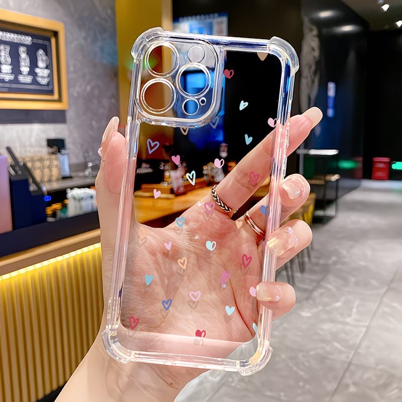 투명 코너 범퍼 컬러풀 하트 폰 케이스 (아이폰 17, - Apple Iphone 15 Pro Max 리뷰 및 가격